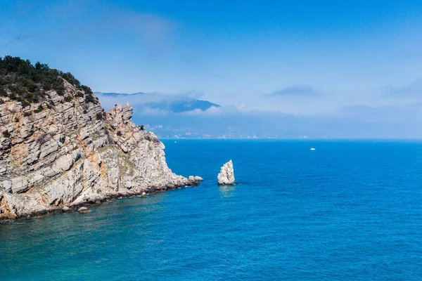 Crimea Bolshaya Yalta Swallow Nest Castle April 2021 — Stockfoto