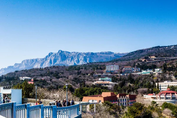 Crimea Bolshaya Yalta Swallow Nest Castle April 2021 — Stock Photo, Image