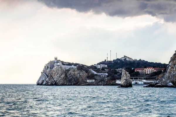 Crimea Bolshaya Yalta Swallow Nest Castle April 2021 — ストック写真