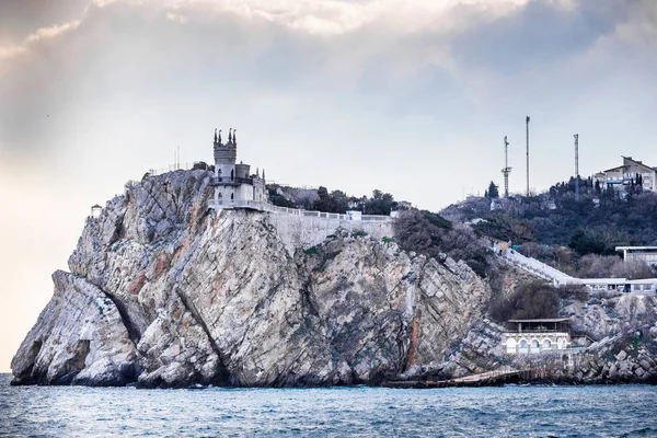 Crimea Bolshaya Yalta Swallow Nest Castle April 2021 — Foto Stock