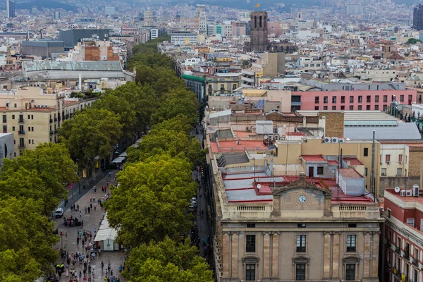 Barcelona i september, katalanska — Stockfoto