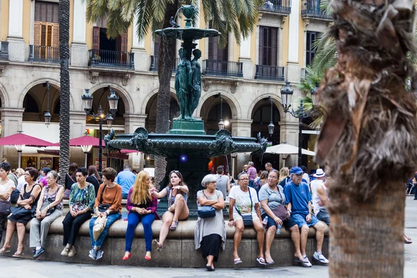 Barcelona in September, Catalan — Stock Photo, Image