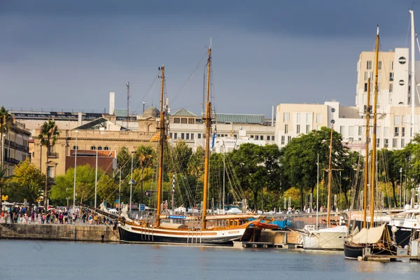 Barcelona im september, katalanisch — Stockfoto