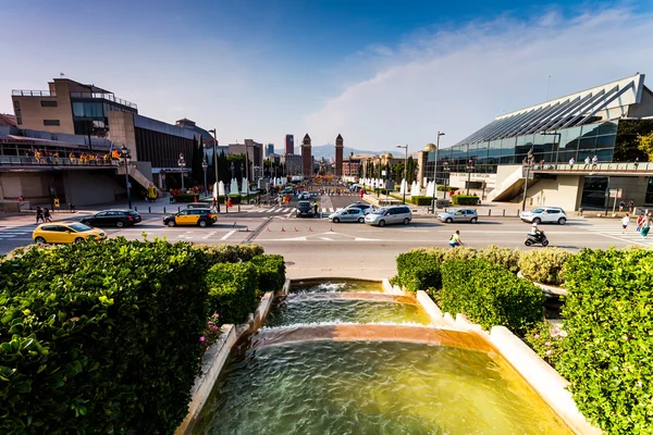 Barcelona i september, katalanska — Stockfoto