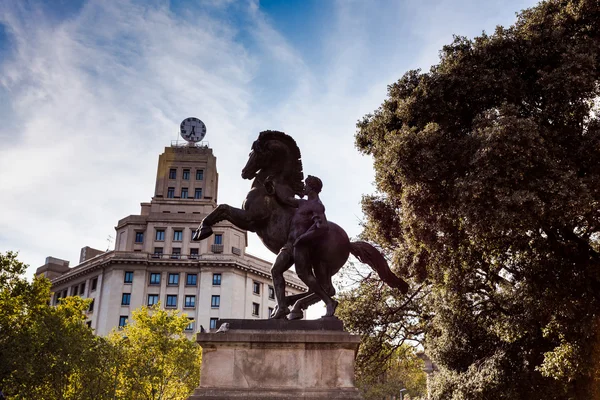 Barcelona i september, katalanska — Stockfoto