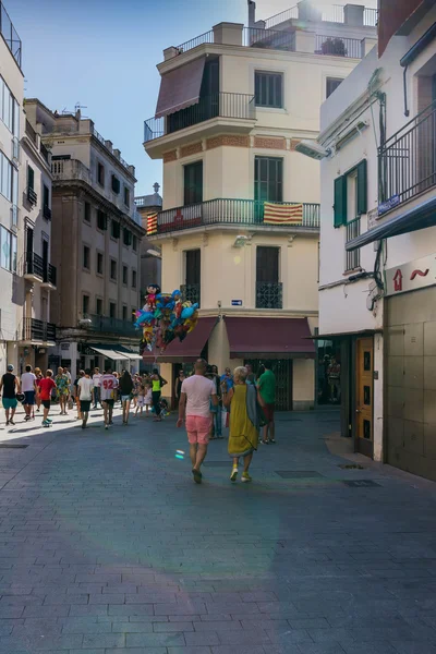 Sitges, a província de Barcelona. Agosto de 2015 — Fotografia de Stock