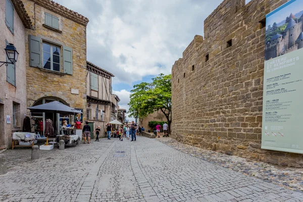 Carcassonne, region MIDI-Pyrenees,Languedoc-Roussillon, France, August, 2015 — ストック写真