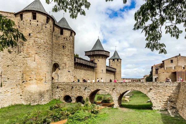 Carcassonne, w regionie Midi-Pyrénées 2015 — Zdjęcie stockowe