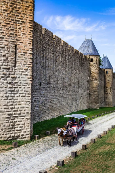 Carcassonne, region MIDI-Pyrenees, Languedoc-Roussillon, France, August, 2015 — стоковое фото