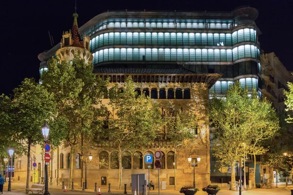 Barcelona night, August 2015. — Stock Photo, Image