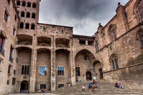 Casco antiguo, Barcelona, agosto de 2015 . — Foto de Stock