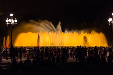 Barcelona gece, Ağustos 2015.