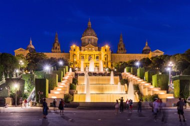 Barcelona gece, Ağustos 2015.