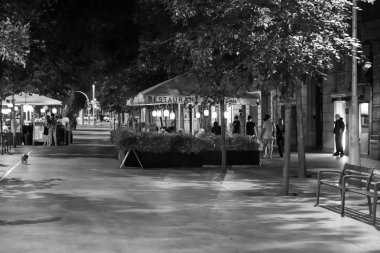 Catalonia, İspanya Barcelona, Ağustos 2015.