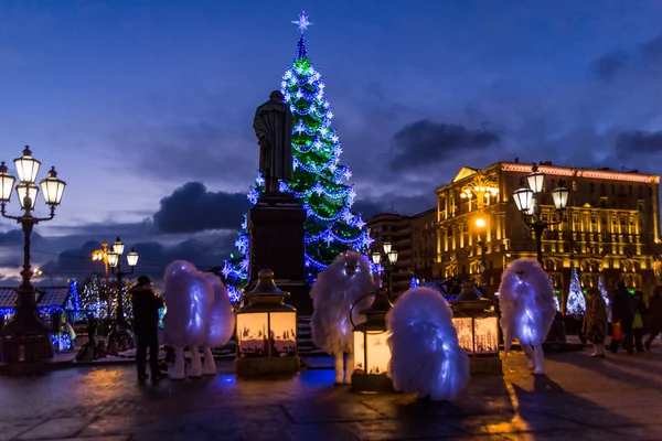 Rusia, Moscú, Pushkin square.02.01.2016 —  Fotos de Stock