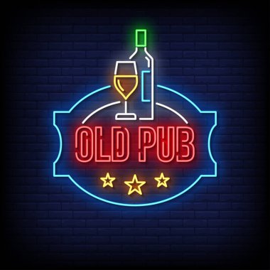 Kulüp barının vektör illüstrasyon logosu