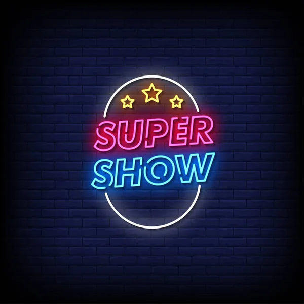 Illustration Vectorielle Logo Super Show — Image vectorielle