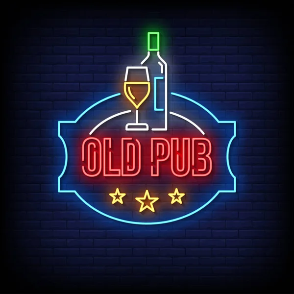 Ilustracja Wektor Logo Klubu Pub — Wektor stockowy