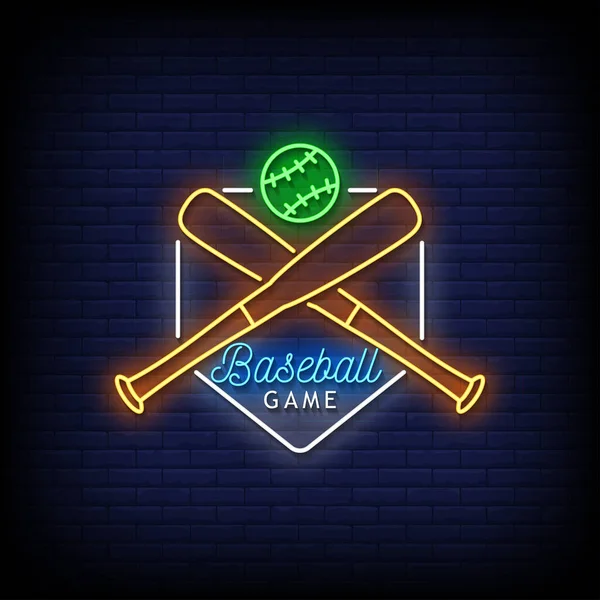 Illustration Vectorielle Logo Jeu Baseball — Image vectorielle