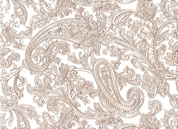 Modello Paisley su sfondo bianco — Foto Stock