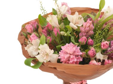 Bahar tatlı sümbül alstroemeria buket