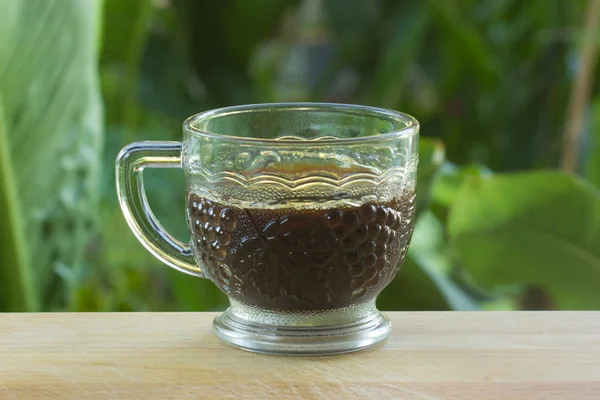 Kopje zwarte koffie — Stockfoto