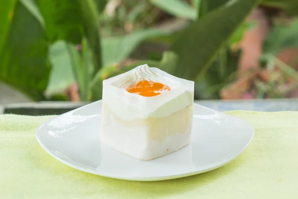 Mini cake with Orange jam topping — Stock Photo, Image