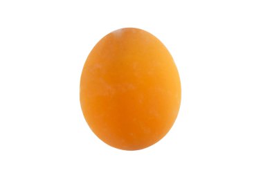 Turuncu yumurta izole 