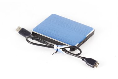 Mavi dış sert götürmek ve kablo 