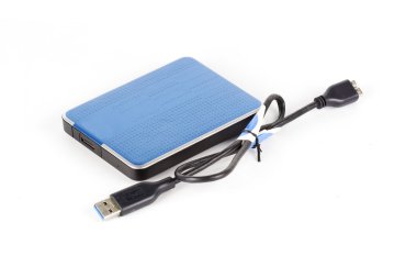 Mavi dış sert götürmek ve kablo 