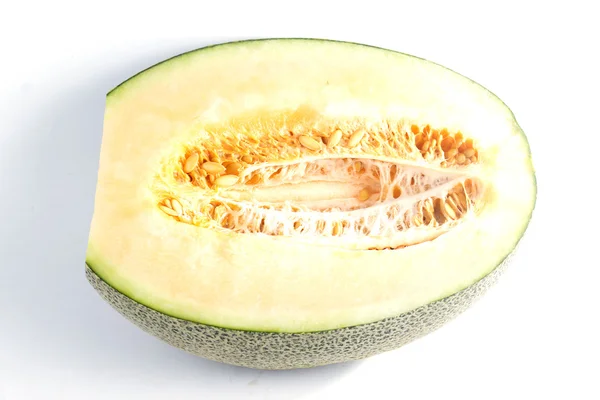 Halvorna av cantaloupemelon — Stockfoto