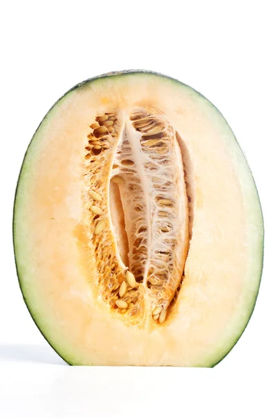 Halvorna av cantaloupemelon — Stockfoto