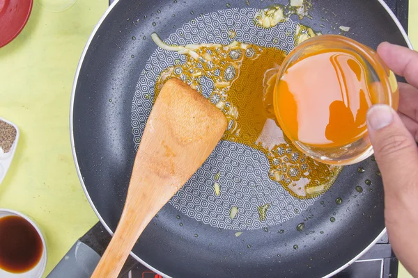 Cocinar salsa de naranja para filete de pescado — Foto de Stock