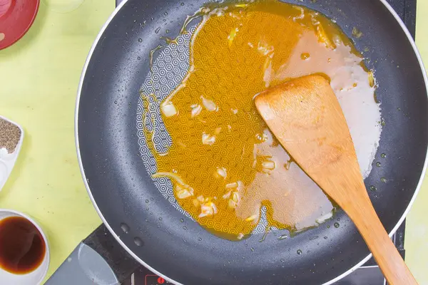 Cocinar salsa de naranja para filete de pescado — Foto de Stock