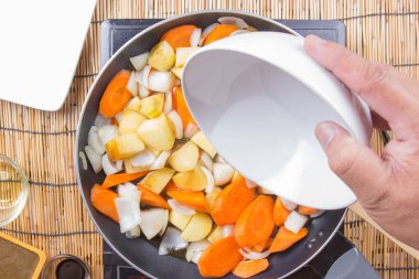 Çorba pişirme için pan için dökme Şef 