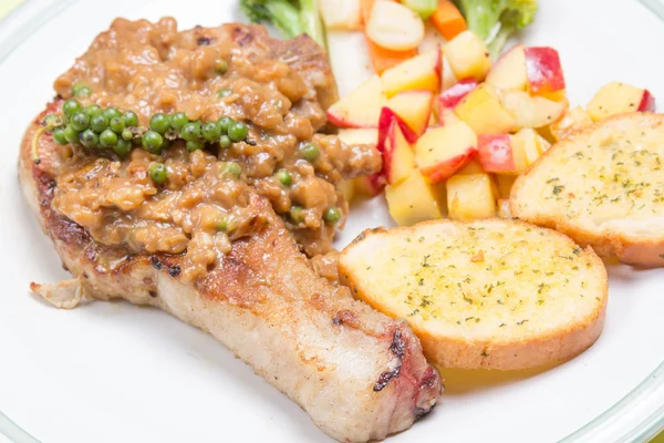 Pork chop steak — Stock Photo, Image