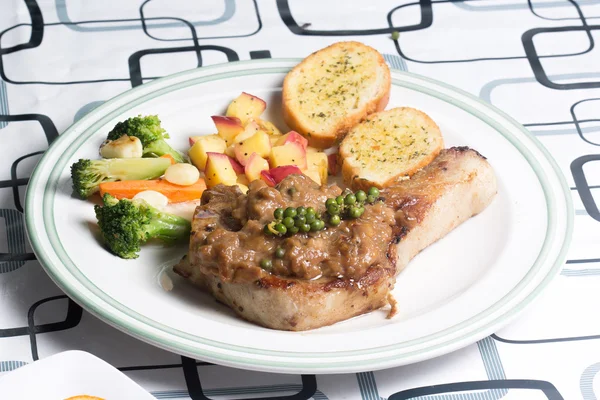 Pork chop steak — Stock Photo, Image
