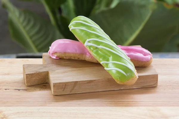 Fragola e melone dolce eclair — Foto Stock