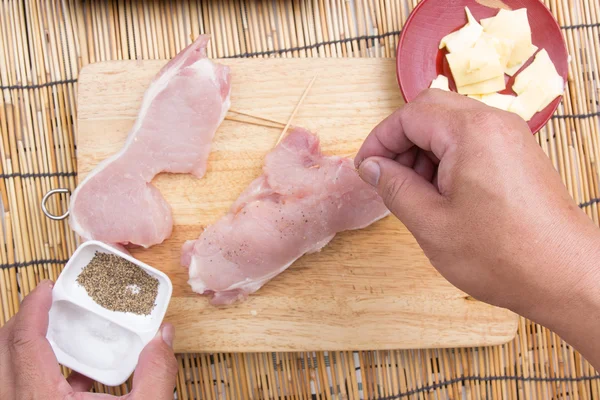 Chef de cerdo cocido con pimienta —  Fotos de Stock