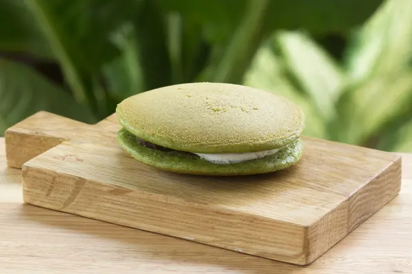 Green Tea Dorayaki Pan cake — Stock Photo, Image