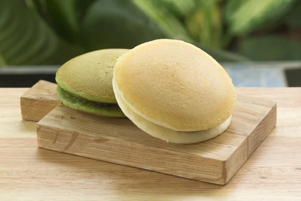 Thé vert et haricot rouge Dorayaki Pan cake — Photo