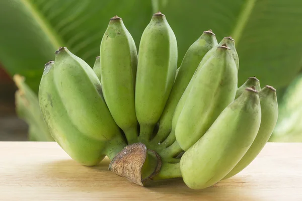 Fresh Green Banana Stock Photo