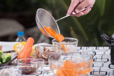 Şef haslanma havuç kapaklı