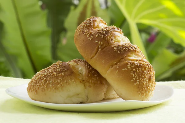 Pan de sésamo y ajo —  Fotos de Stock