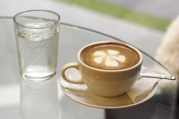 Latte coffee art — Stock Photo, Image