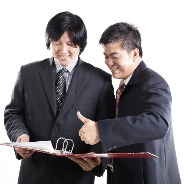 Dos hombres de negocios discusión — Foto de Stock