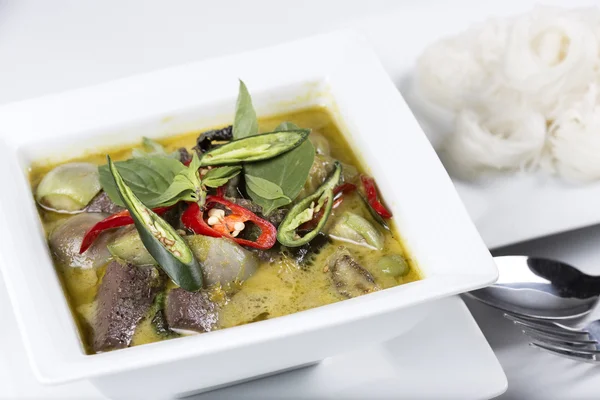 Sopa de pollo al curry verde —  Fotos de Stock