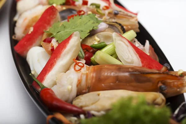 Thai spicy seafood salad — Stock Photo, Image