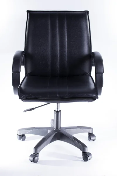 Black Leather Office Chair — Stock Photo, Image