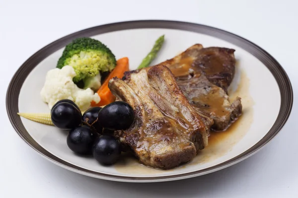 Filete de cordero a la parrilla — Foto de Stock